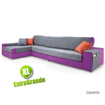 Funda Sofa Denia Ajustable Trio Color Gris Plazas Trio (2 fundas